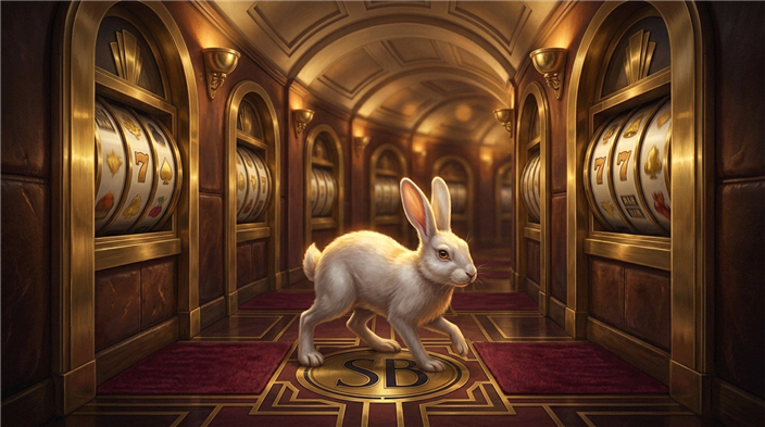 Spieler an einer Reihe von modernen Spielautomaten